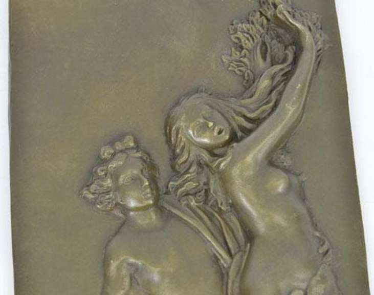 Apollon et Daphne Bronze Statue Wall Plaque Sculpture