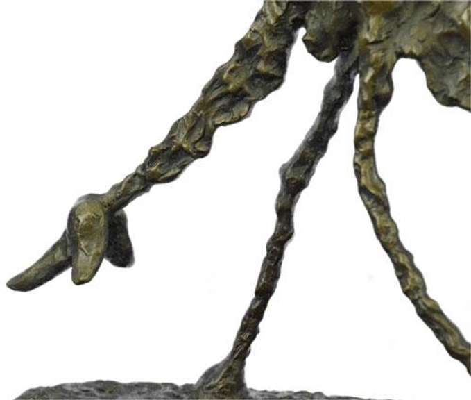 Handmade Bronze Sculpture on Marble Base Figurine