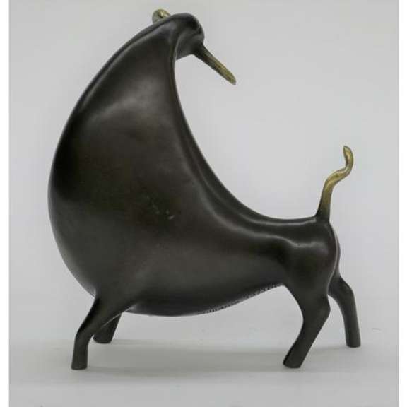 Abstract Bull Animal Edition Bronze Sculpture