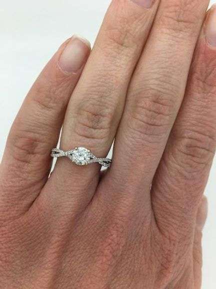 Split Shank .65CTW Diamond Engagement Ring