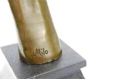 Abstract Hand With Face Bronze Statue