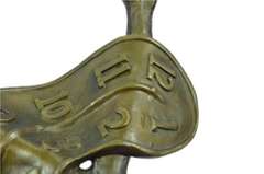 Modern Melting Clock Bronze Sculpture