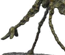 Handmade Bronze Sculpture on Marble Base Figurine