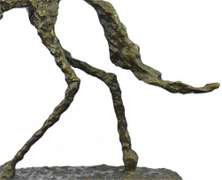 Handmade Bronze Sculpture on Marble Base Figurine
