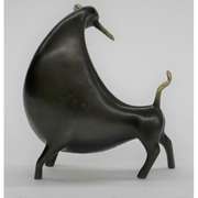Abstract Bull Animal Edition Bronze Sculpture