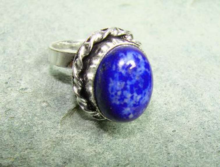 Amazing Color Natural Stone Ethnic Handcrafted Ring