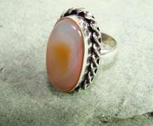 Exceptional Color Natural Stone Ethnic Handcrafted Ring