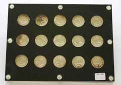 Silver Quarter Proof Set 1950-64 in Cap Plastic Holder