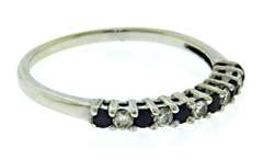Nice Sapphire and Diamond Band Ring