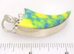 Artisan Stone Pendant in Sterling