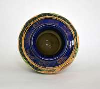 Old Satsuma Style Japanese Handpainted  Ceramic Vase