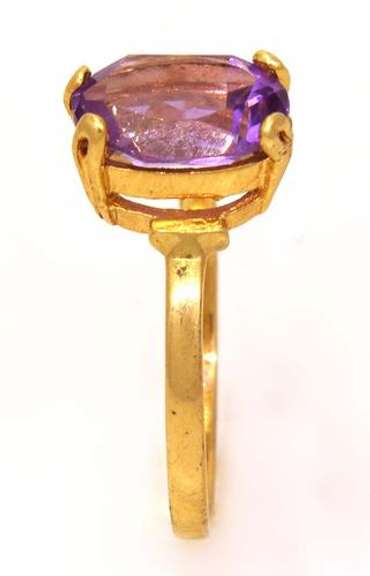 Amethyst Solitaire Ring, Size 5.5