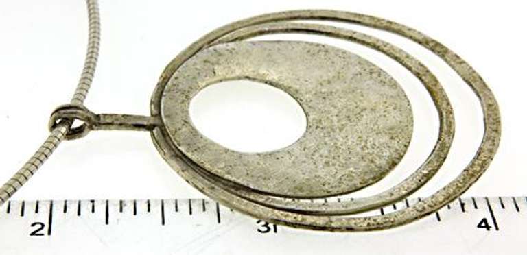 Sterling Silver Silpada Triple Circle Necklace