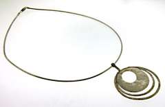 Sterling Silver Silpada Triple Circle Necklace