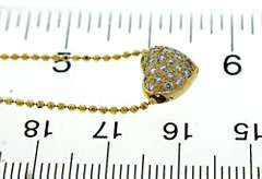 18kt Pave Diamond Heart Necklace