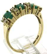 Lovely 14kt YG Emerald and Diamond Ring