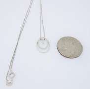 Dancing Diamond Necklace in 14K White Gold