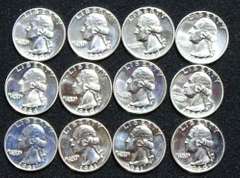 4 Each 1960 1961&1964 Choice Proof Washington Quarters