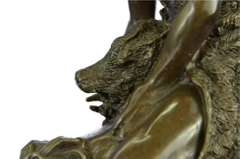 Indian on Horse a Tribute to Remington Bronze Sculpture