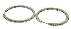 Elegant Diamond Hoop Earrings