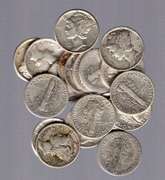 Half Roll of 20 Silver Mercury Dimes