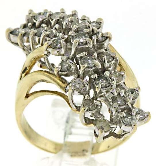 Amazing Diamond Waterfall Ring