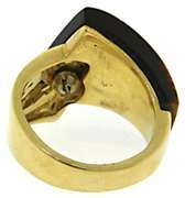 Tiger's Eye and Diamond Ring