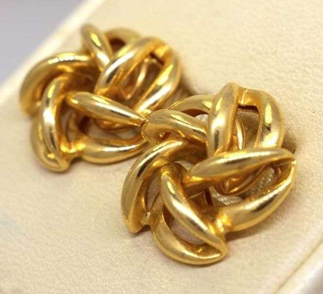 Classic Gold Twirl Post Earrings