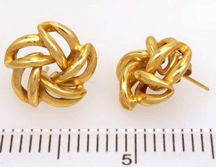 Classic Gold Twirl Post Earrings