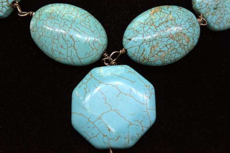 Handmade Turquoise Necklace in Sterling