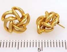Classic Gold Twirl Post Earrings