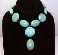 Handmade Turquoise Necklace in Sterling