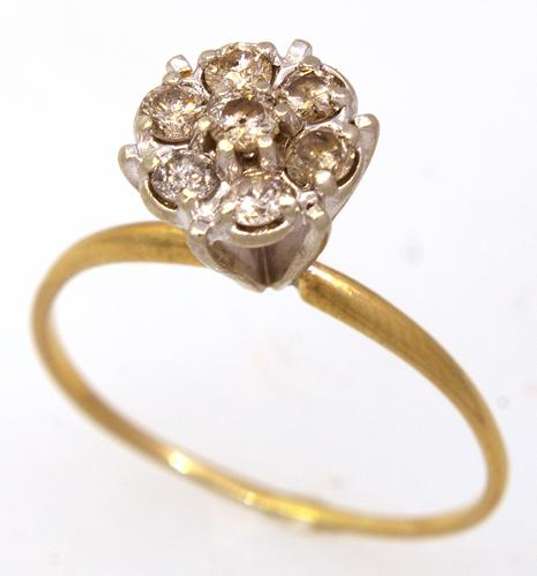 Diamond Cluster Ring, Size 8.5