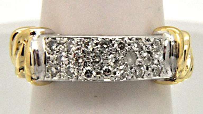 LADIES 14 KT GOLD DIAMOND BAND. BRAND NEW.