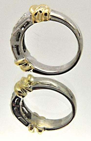 LADIES 14 KT GOLD DIAMOND BAND. BRAND NEW.