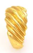 Gold Dome Ring, Size 6.75