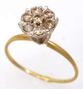 Diamond Cluster Ring, Size 8.5