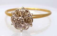 Diamond Cluster Ring, Size 8.5