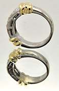 LADIES 14 KT GOLD DIAMOND BAND. BRAND NEW.