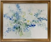 Original Watercolor on Paper Signed by Artist