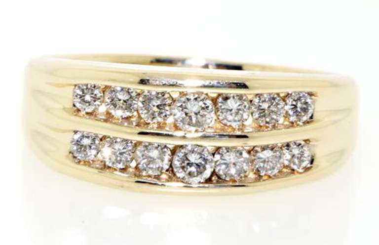 Double Row Diamond Ring