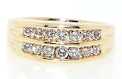 Double Row Diamond Ring