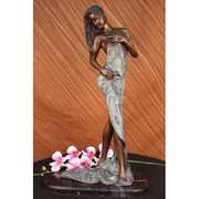 Naked Sea Goddess Bronze Sculpture