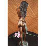 Naked Sea Goddess Bronze Sculpture