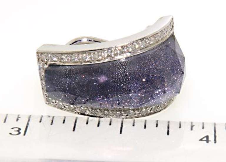 Designer 18K Crystal Haze Earrings with Diamonds