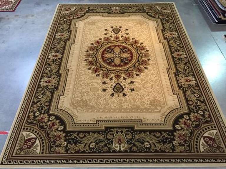 French Chateau Design Area Rug 8x11