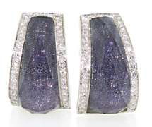 Designer 18K Crystal Haze Earrings with Diamonds