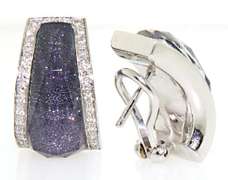 Designer 18K Crystal Haze Earrings with Diamonds