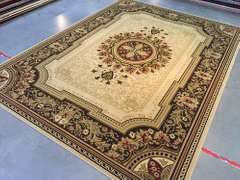 French Chateau Design Area Rug 8x11