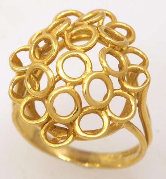 Gold Freeform Ring, Size 7.25